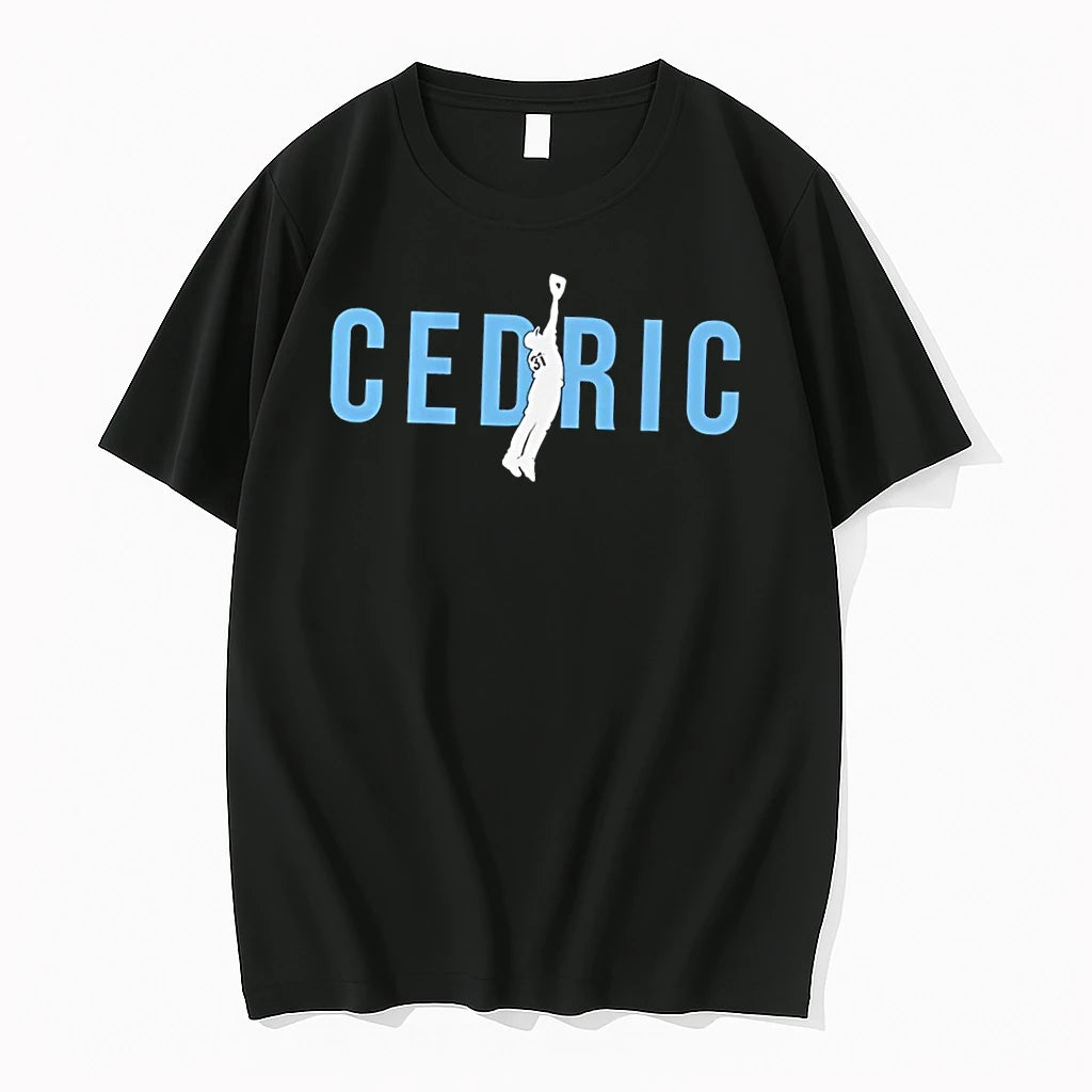 Officials Cedric Baseball Player Jumping For Catch Black Premium T Shirt