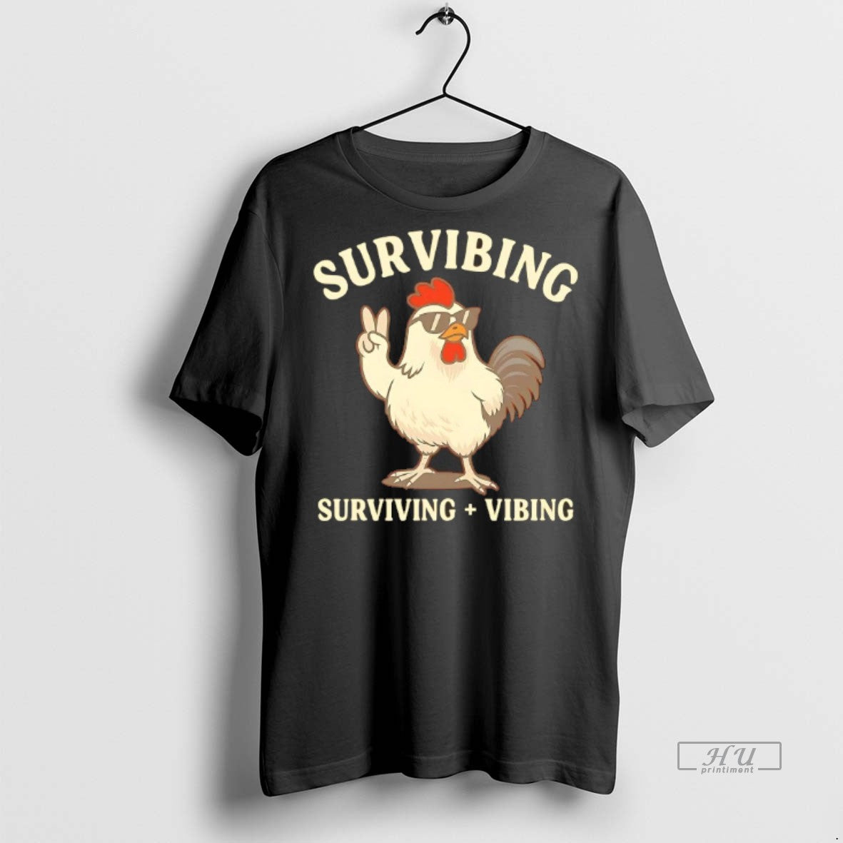 Officials Chicken Survibing Surviving Vibing Tee Shirt Sweater