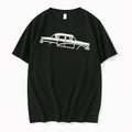 Officials Classic Vintage Sedan Automobile Side Profile White Line Art Mens Premium T Shirt