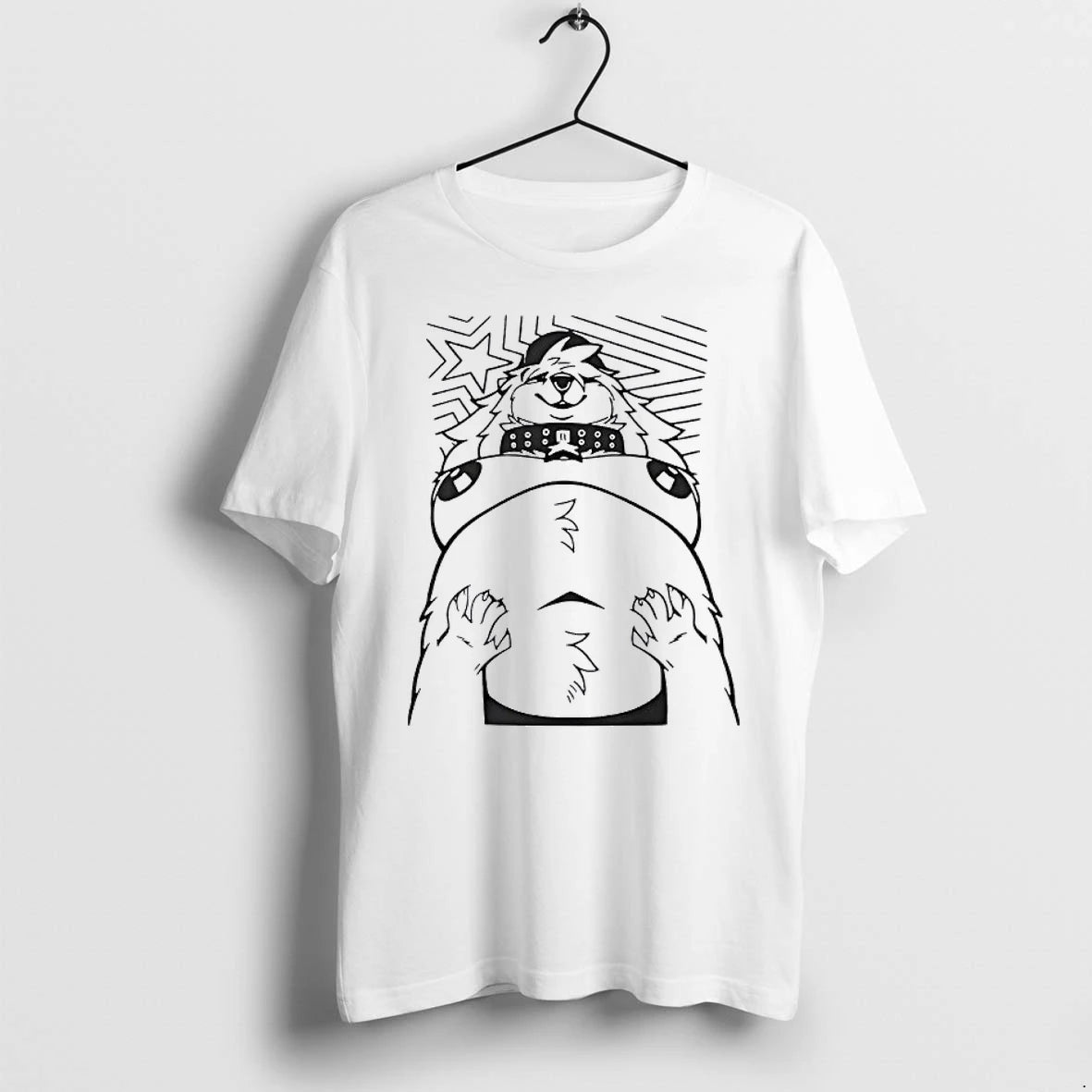 Officials Cute Furry Character With Spiked Collar Premium T Shirt