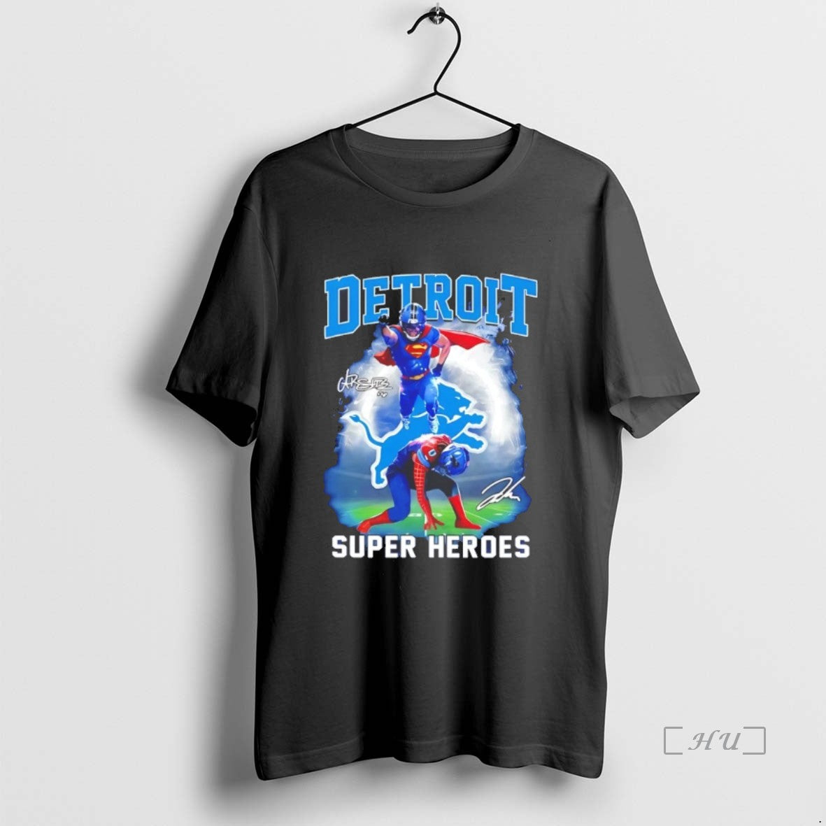 Officials Detroit Lions Super Heroes Amon Ra St Brown And Jahmyr Gibbs T Shirt Sweater