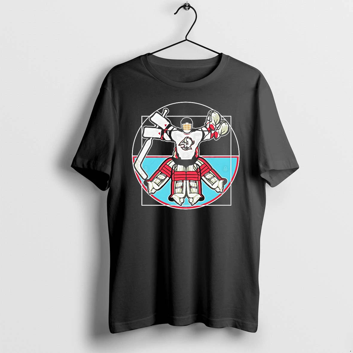 Officials Dominik Hasek Buffalo Sabres Vitruvian Man Leonardo Da Vinci T Shirt Sweater