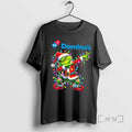 Officials Dominos Logo X Grinch Dabbing Light Christmas T Shirt Sweater