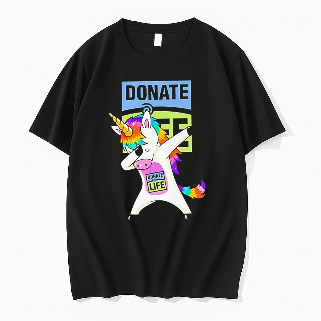 Officials Donate Life Unicorn Dabbing Premium T Shirt