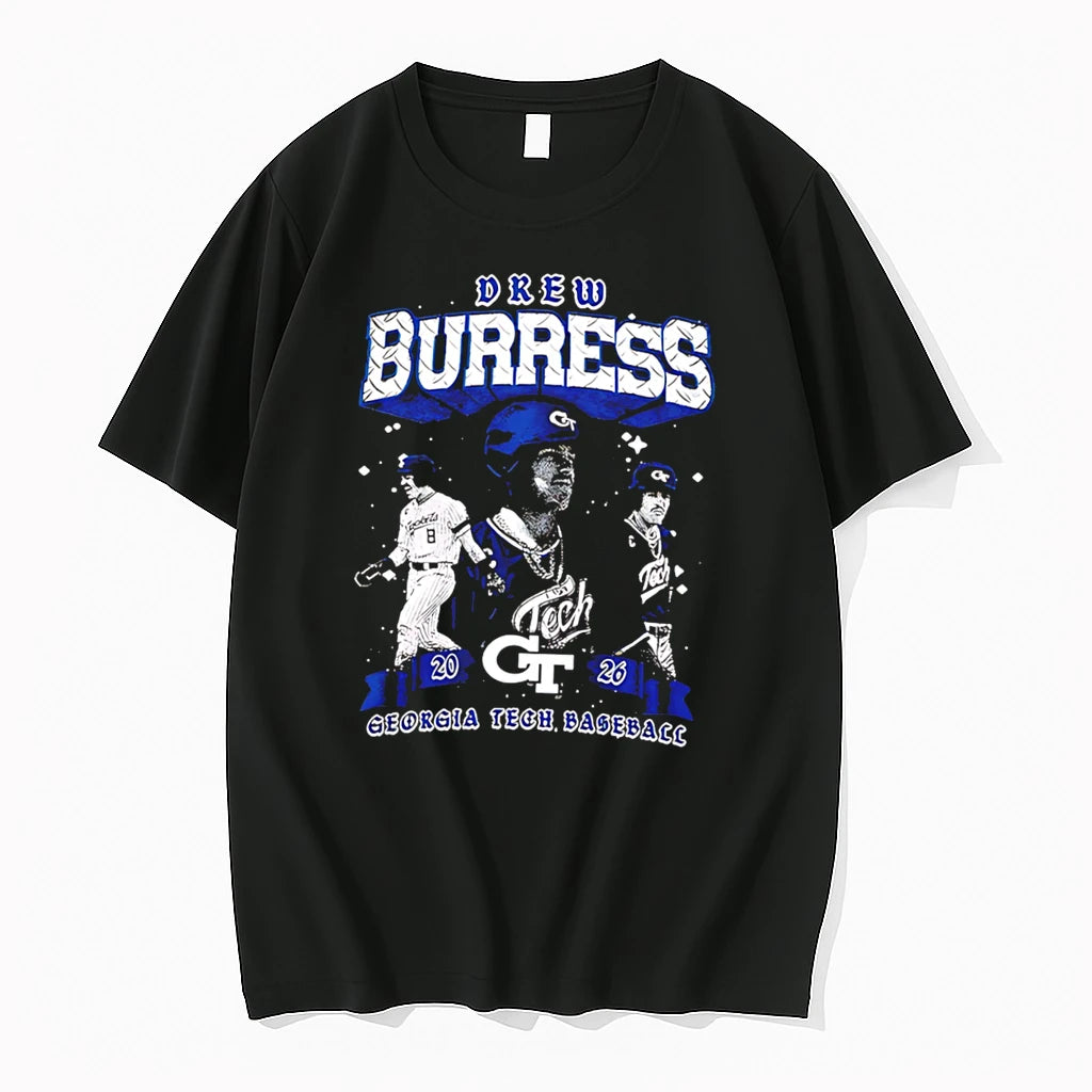 Officials Drew Burress Georgia Tech Yellow Jackets Illustrated Tee T Shirt Sweater