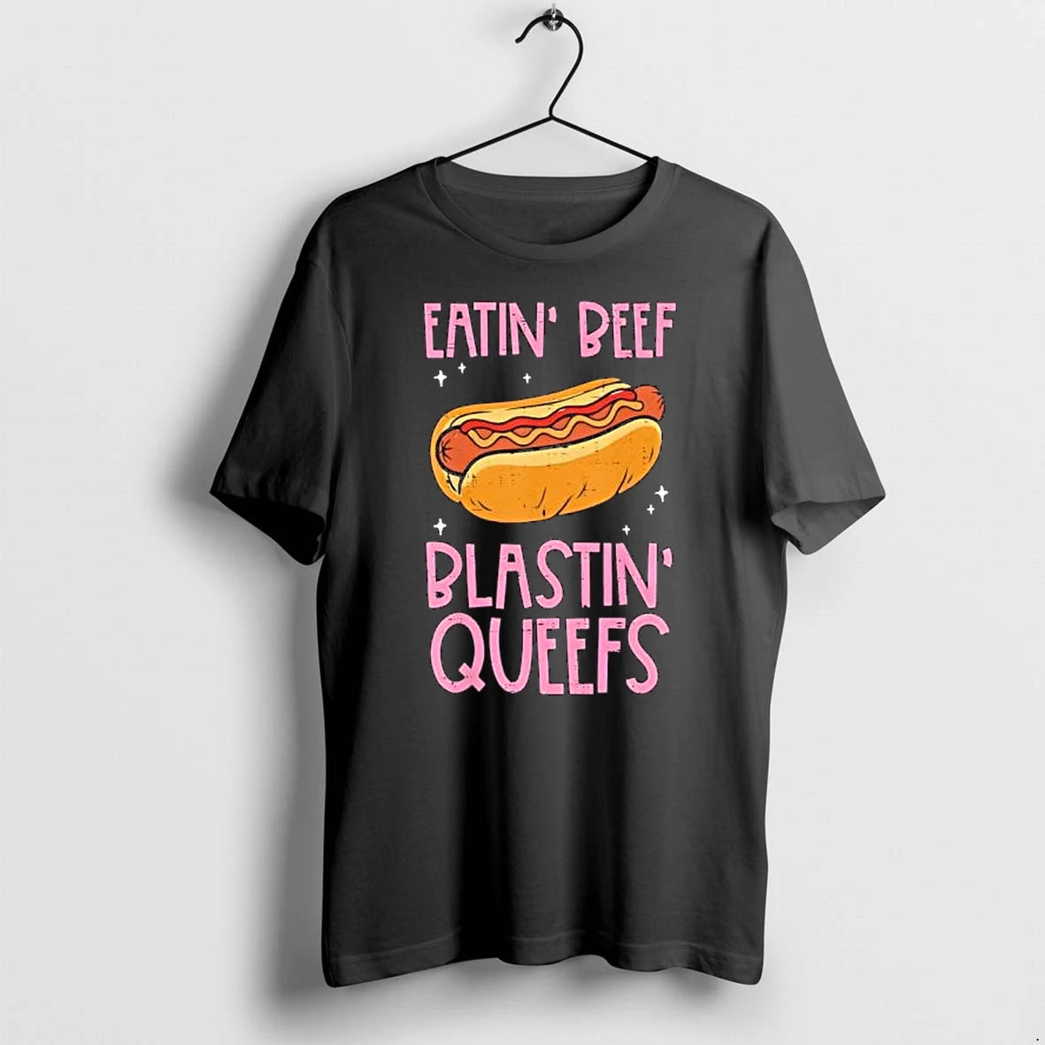 Officials Eatin Beef Blastin Queefs Hot Dog Funny Food Premium T Shirt