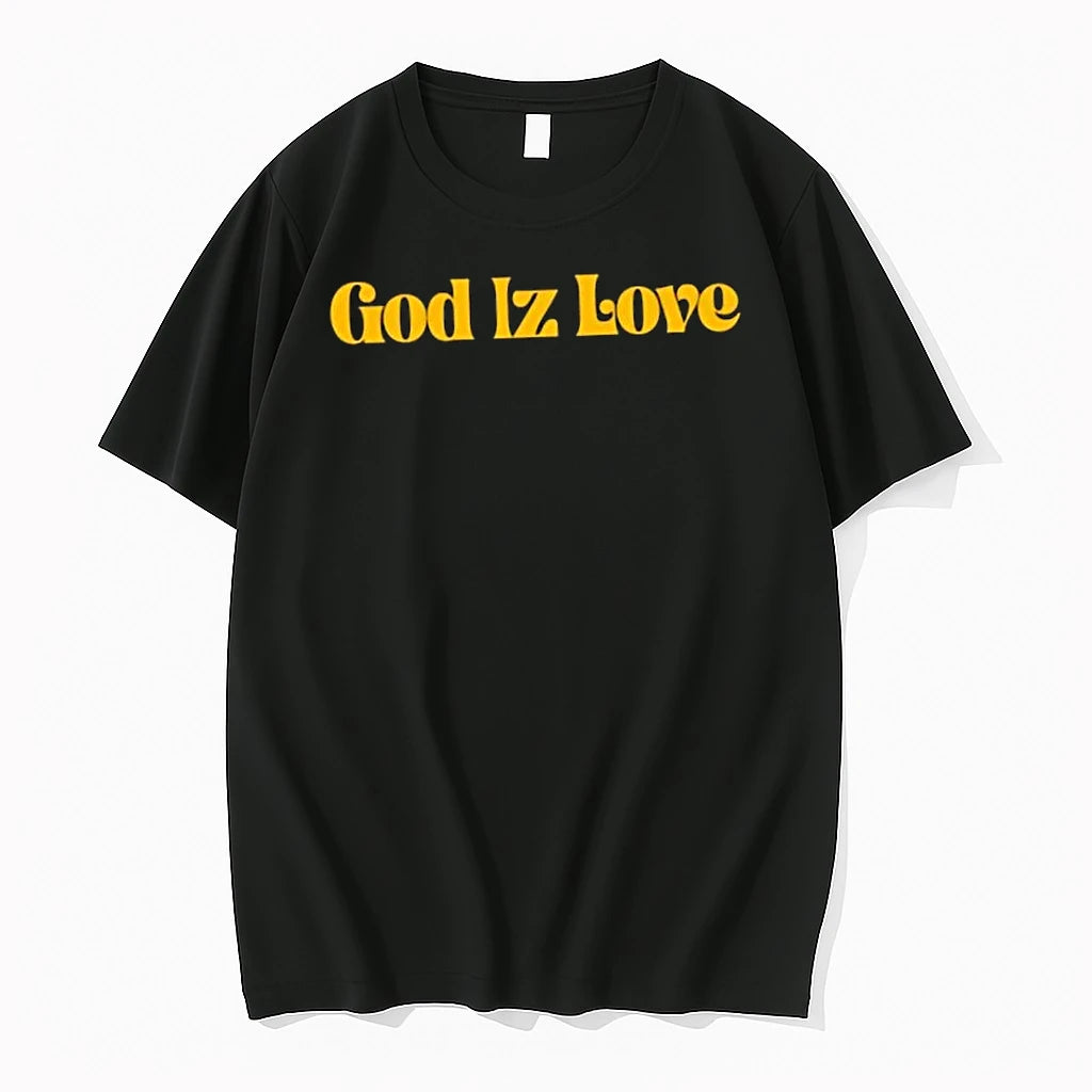 Officials God Iz Love Faith Religious Spiritual Christianity Theology Scripture Church Premium T Shirt