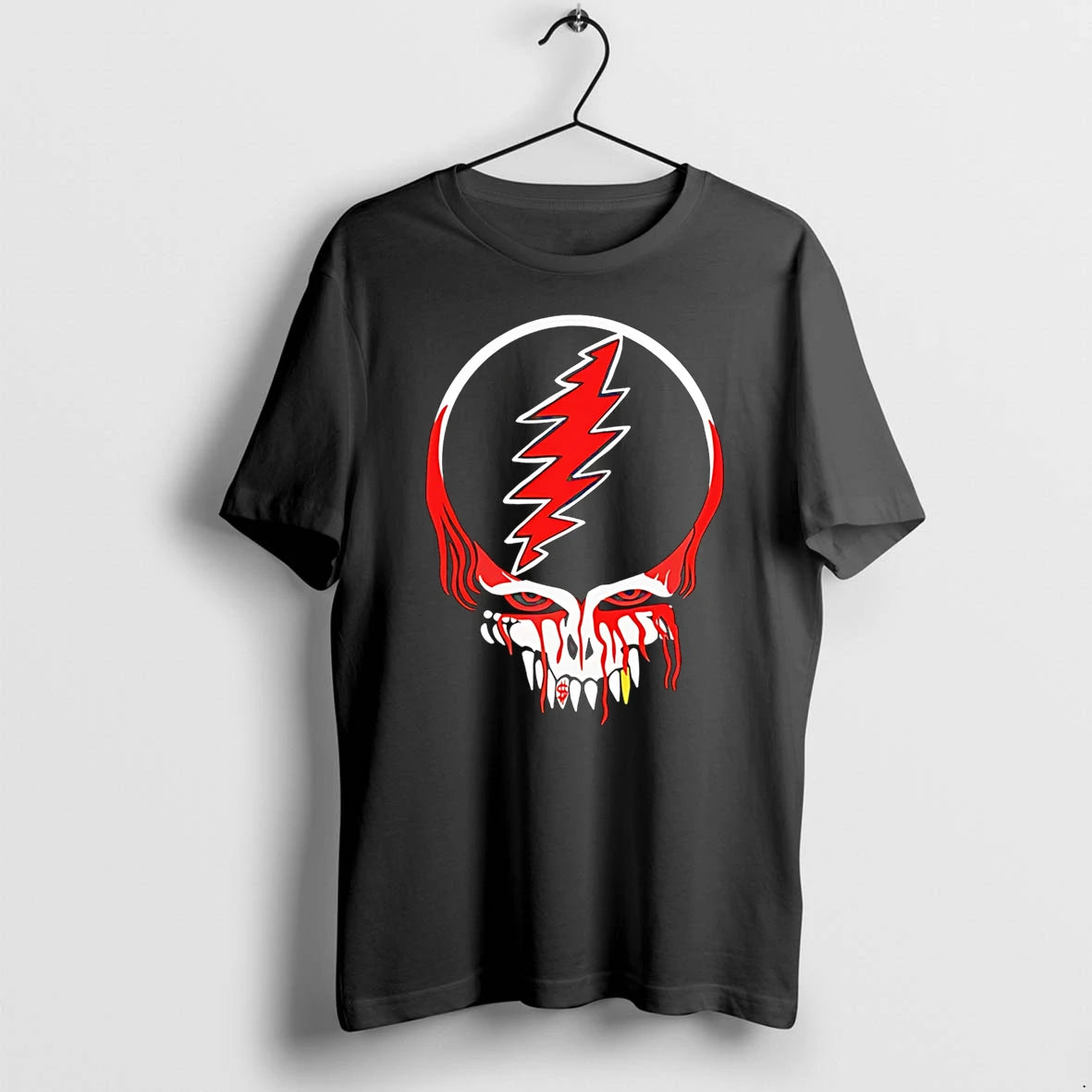 Officials Grateful Dead Steal Your Face Punk Rock Dark Dead T Shirt Sweater