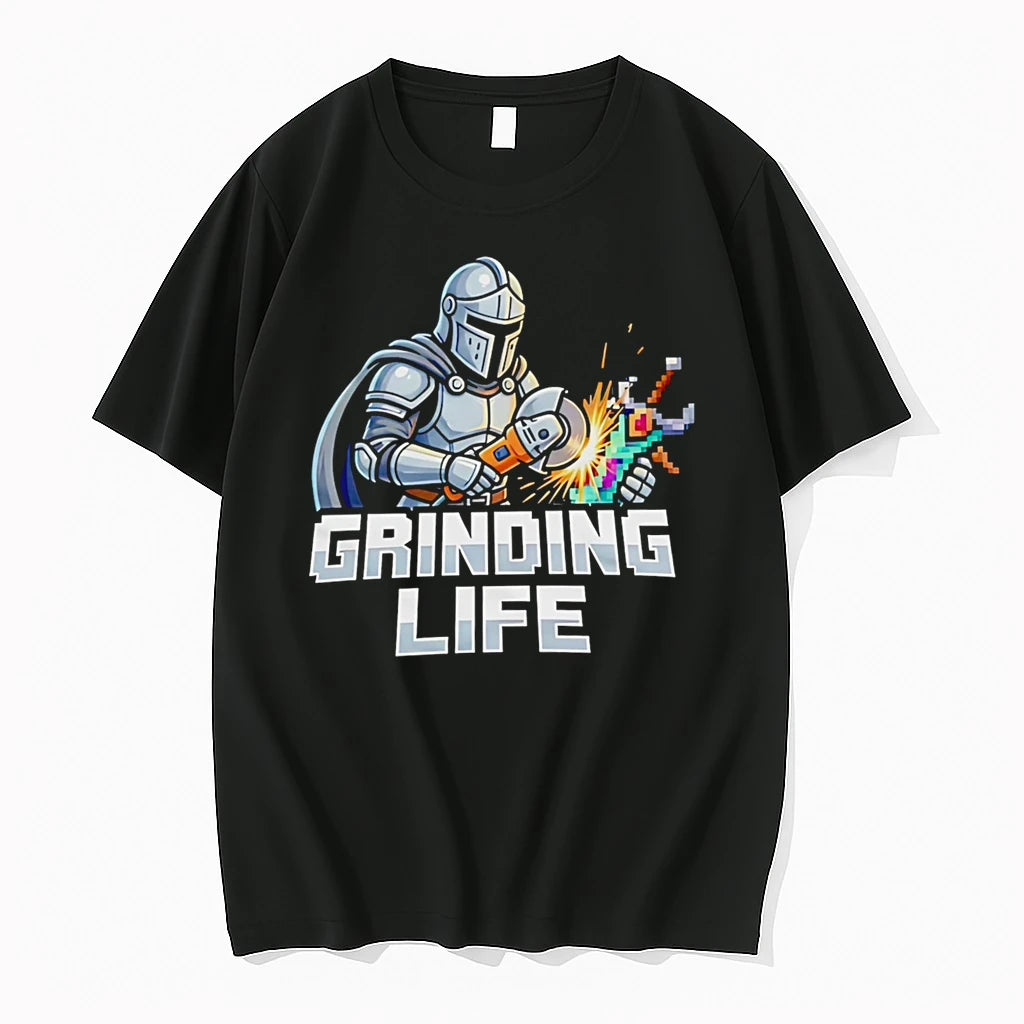 Officials Grinding Life Knight With Angle Grinder Sword T Shirt Sweater