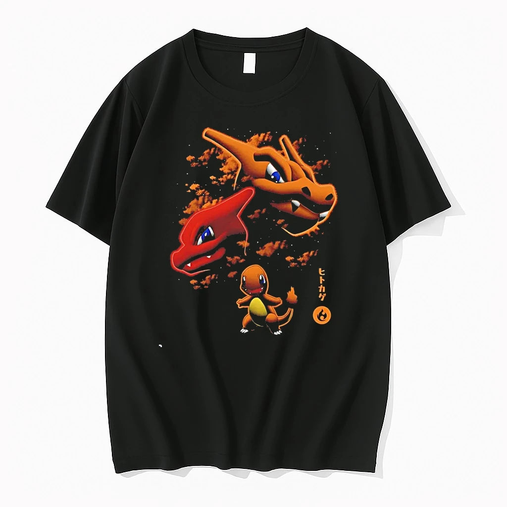 Officials Hitokage Fire Lizard Charmander Charmeleon And Charizard T Shirt Sweater