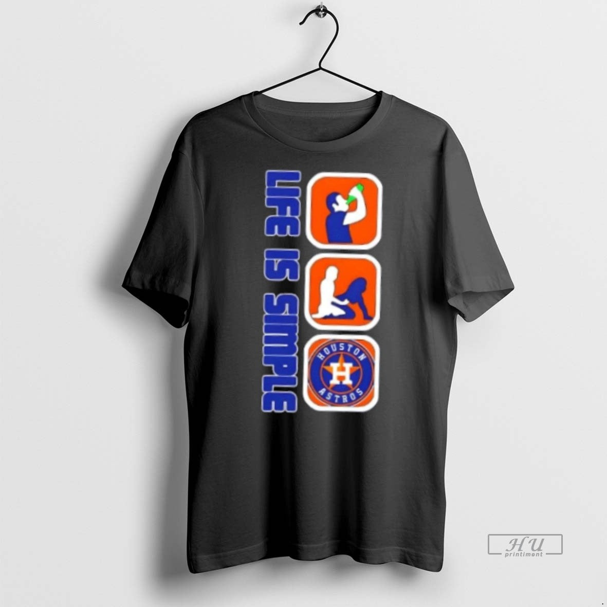 Officials Houston Astros Baseball Life Is Simple Tee Shirt Sweater