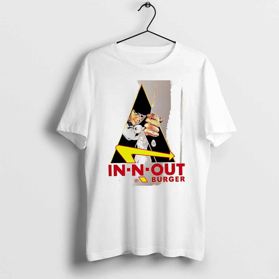 Officials In N Out Burger A Clockwork Orange Graphic White Premium T Shirt