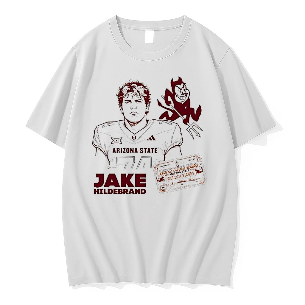 Officials Jake Hildebrand Arizona State Sun Devils Hometown Hero Golden Ticket T Shirt Sweater
