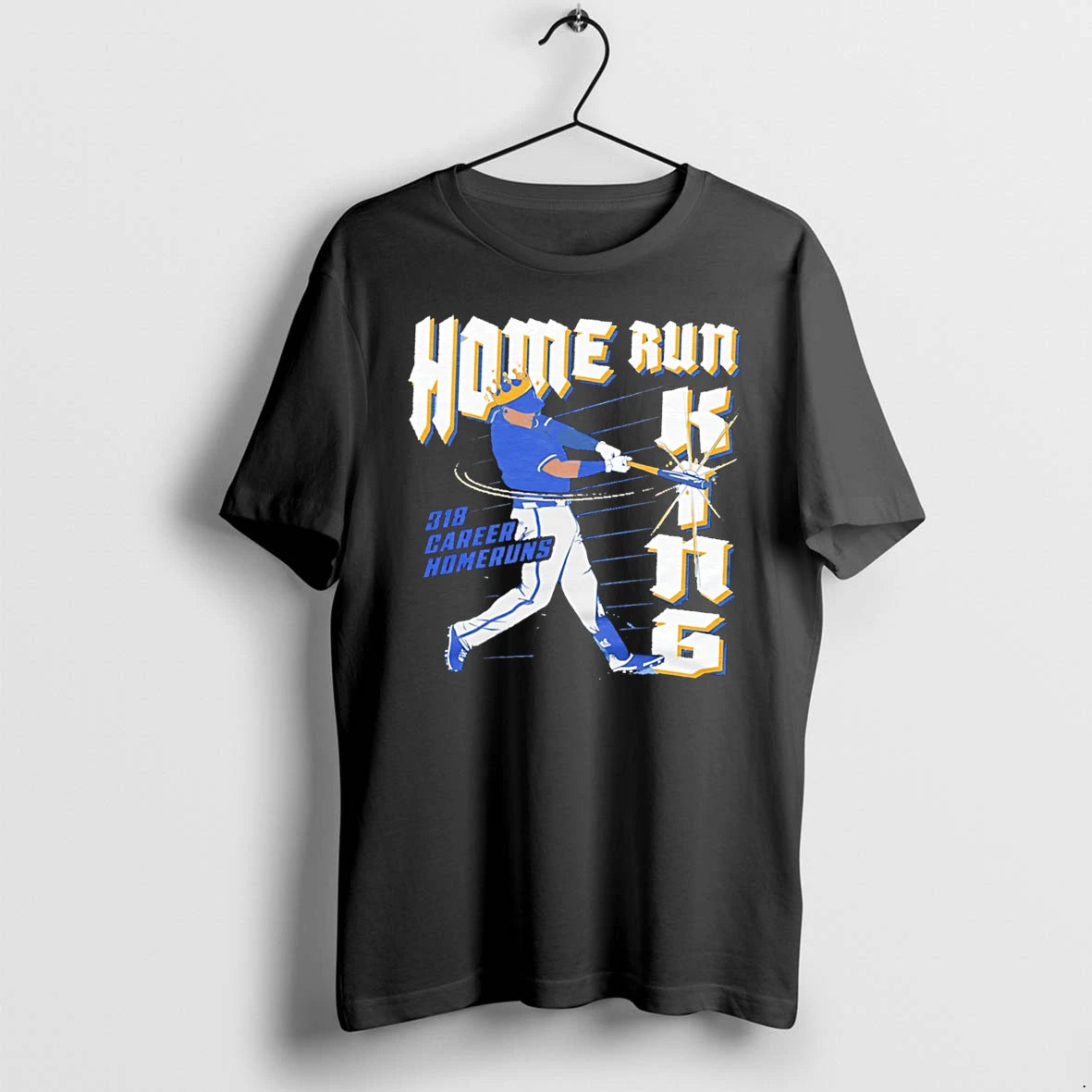 Officials Kansas City Royals Home Run King 318 Career Homeruns Tee Premium T Shirt