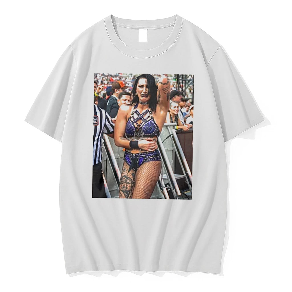 Officials Liv Morgan Mocks Rhea Ripley Summerslam Graphic Tee Premium T Shirt