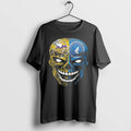 Officials Minnesota Vikings And Timberwolves Skull Logo Fan Art Black Premium T Shirt
