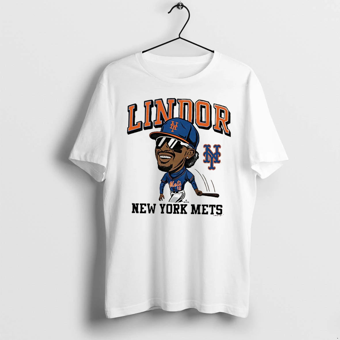 Officials New York Mets Francisco Lindor 26 Caricature Tee T Shirt Sweater