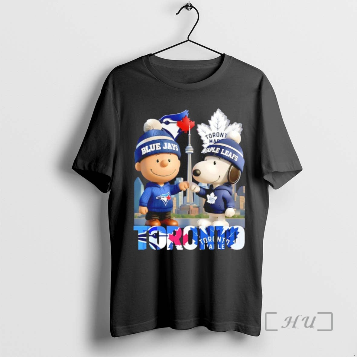 Officials Peanuts X Sports In Toronto Blue Jays And Maple Leafs Tee Shirt Sweater
