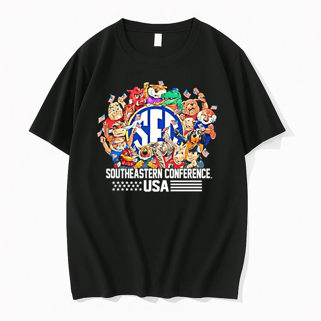 Officials Sec Mascots Southeastern Conference Usa Premium T Shirt
