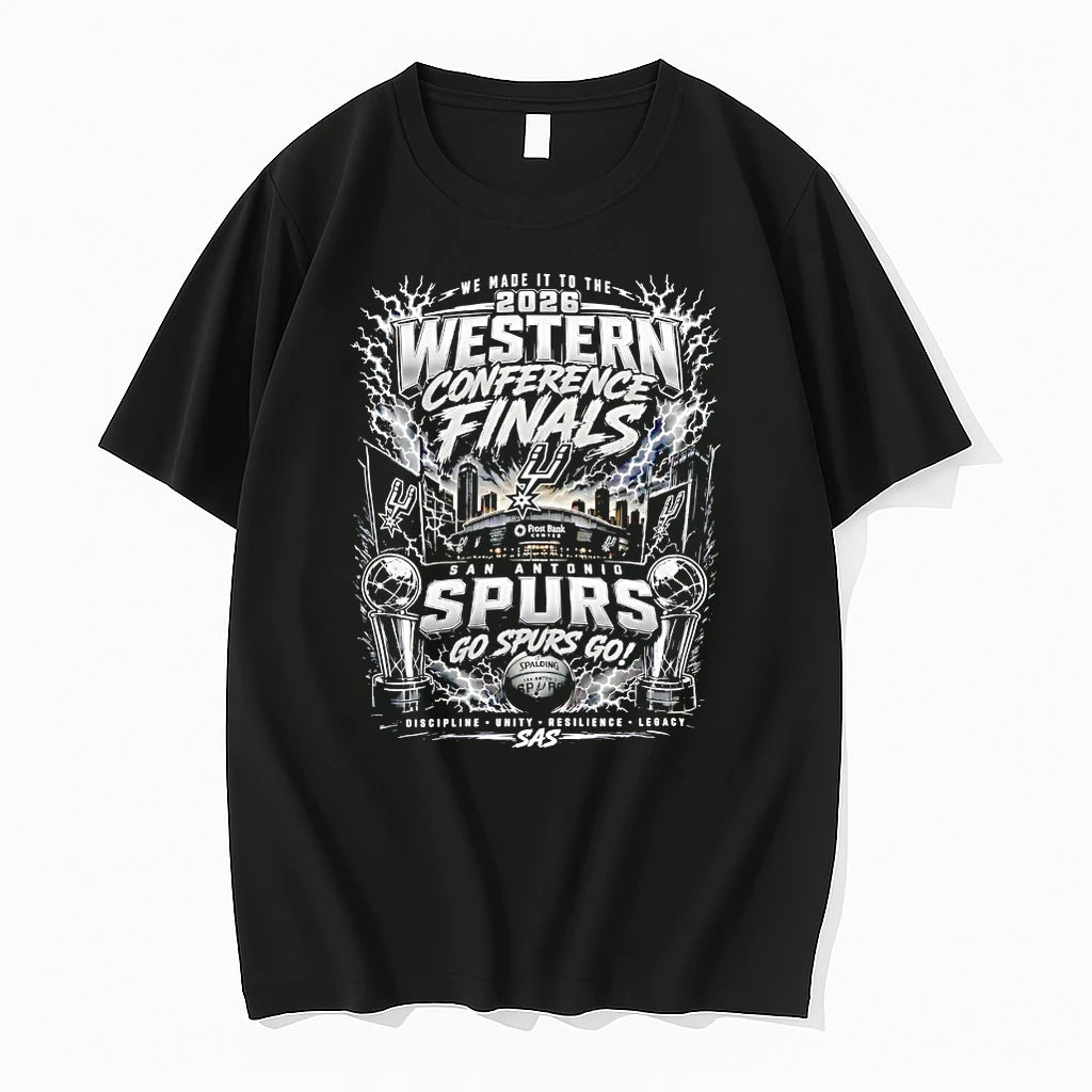 Officials San Antonio Spurs 2026 Western Conference Finals Go Spurs Go Graphic T Shirt Sweater