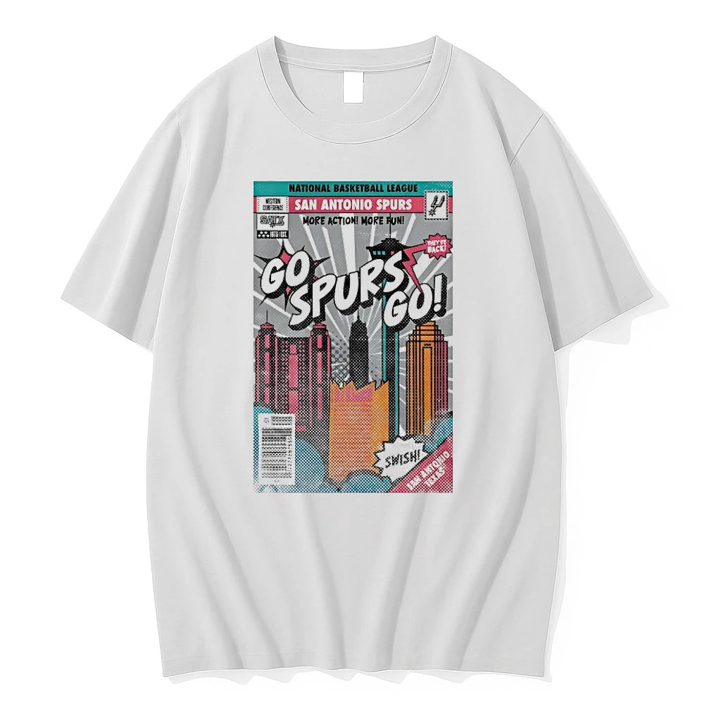 Officials San Antonio Spurs More Action More Fun Comic Book Cover T Shirt Sweater