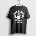 Officials San Dimas High School 19 89 Football Rules Black Premium T Shirt