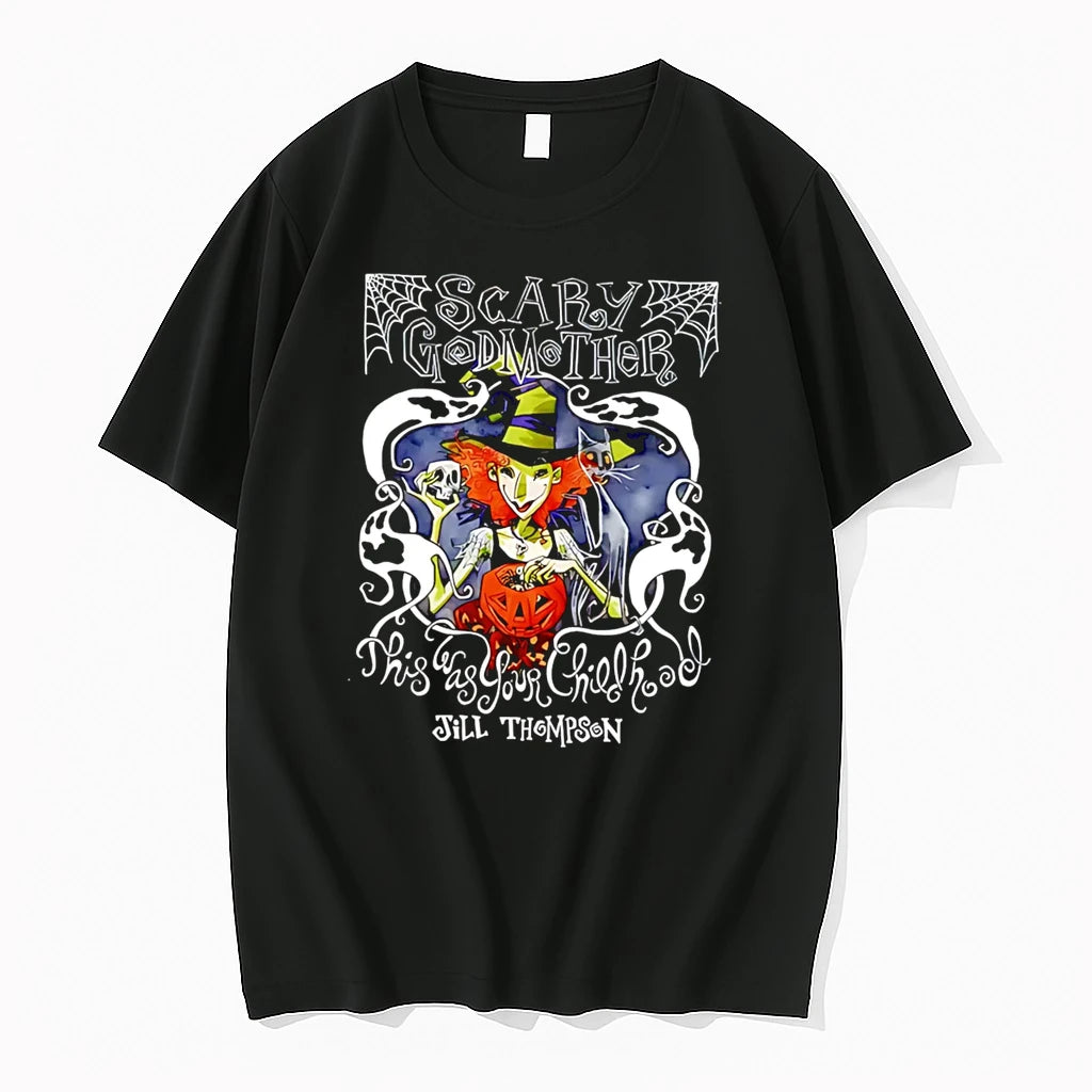Officials Scary Godmother Halloween Graphic Premium T Shirt