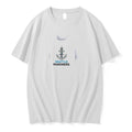 Officials Seattle Mariners Logo Skull Bat Crossed Baseball White Mens Premium T Shirt