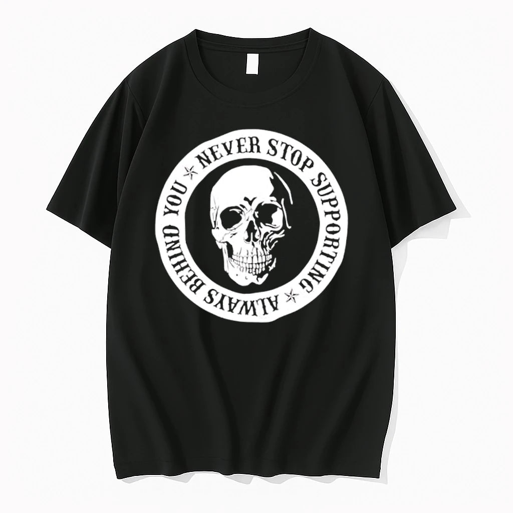 Officials Skull Never Stop Supporting Always Behind You Premium T Shirt