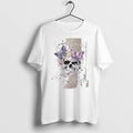 Officials Somebody Save Me Me From Myself Skull Butterflies White Premium T Shirt