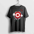 Officials Target Hands Ripping Tattered Black Bullseye Symbol Mens Premium T Shirt
