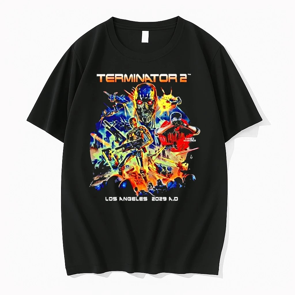Officials Terminator 2 Los Angeles 2029 Ad Target Acquired Premium T Shirt