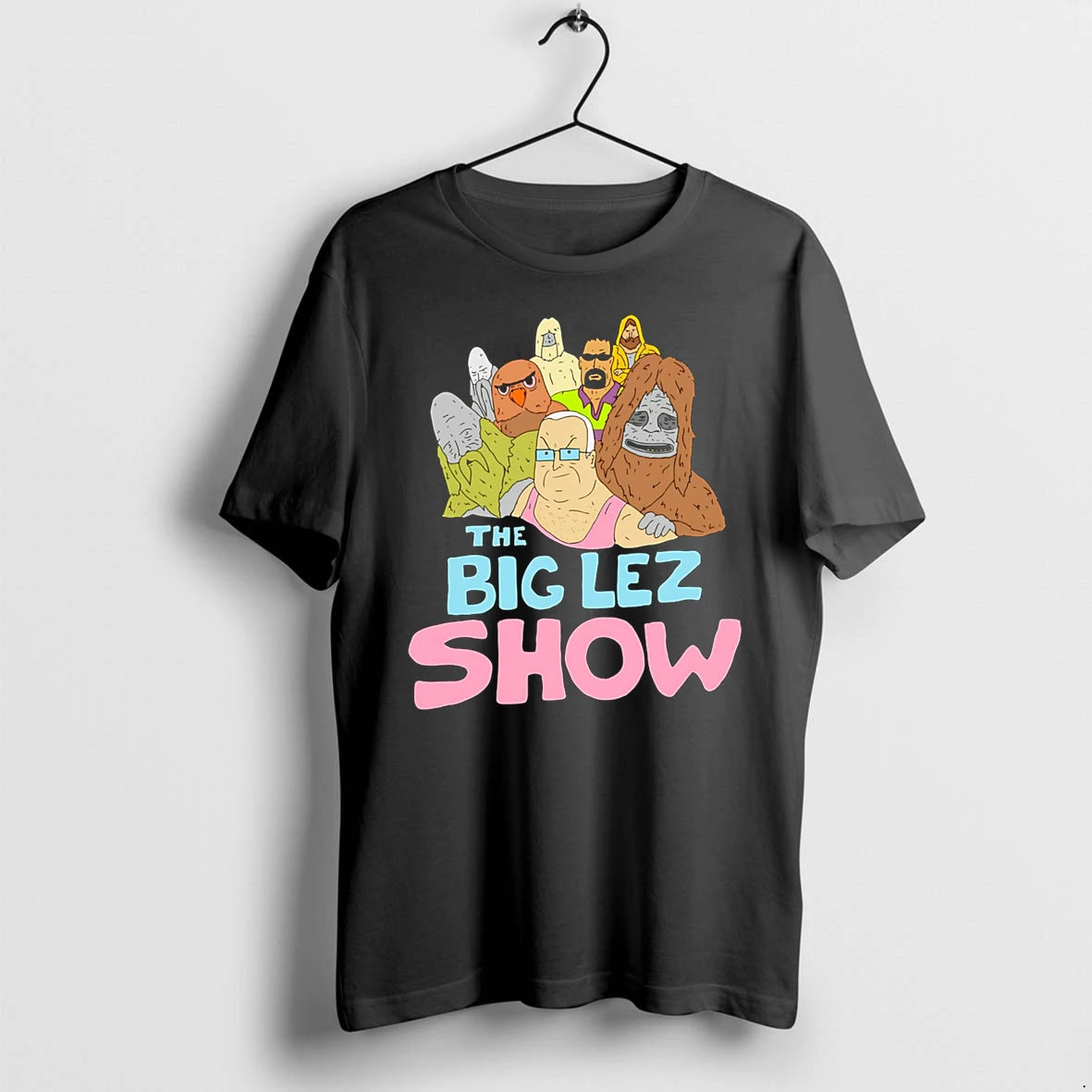 Officials The Big Lez Show Characters Premium T Shirt