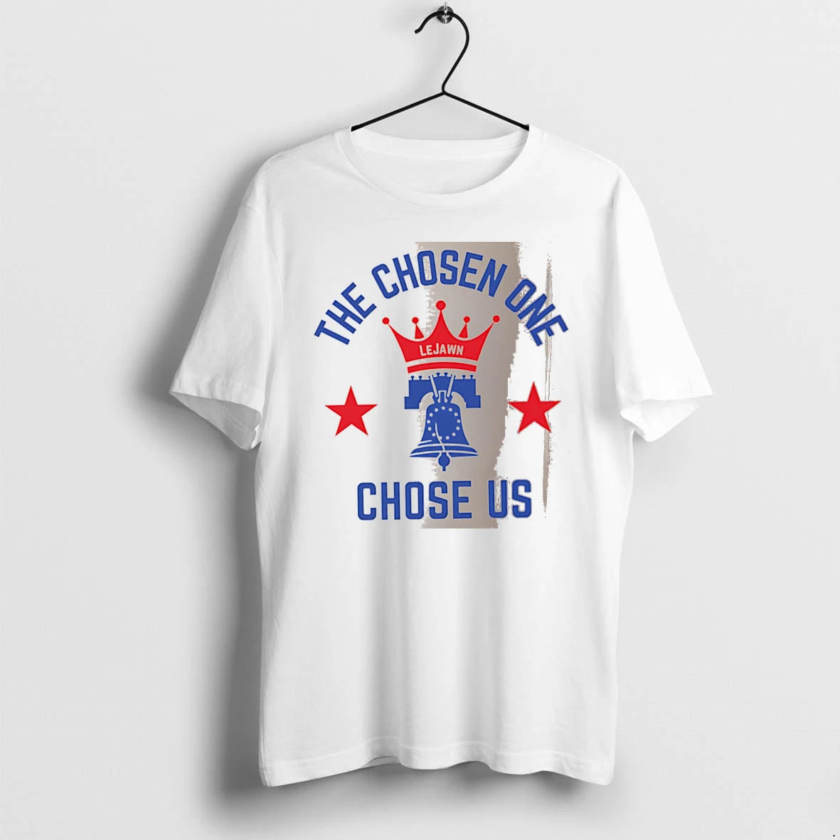 Officials The Chosen One Lejawn Chose Us Philadelphia 76ers White Premium T Shirt