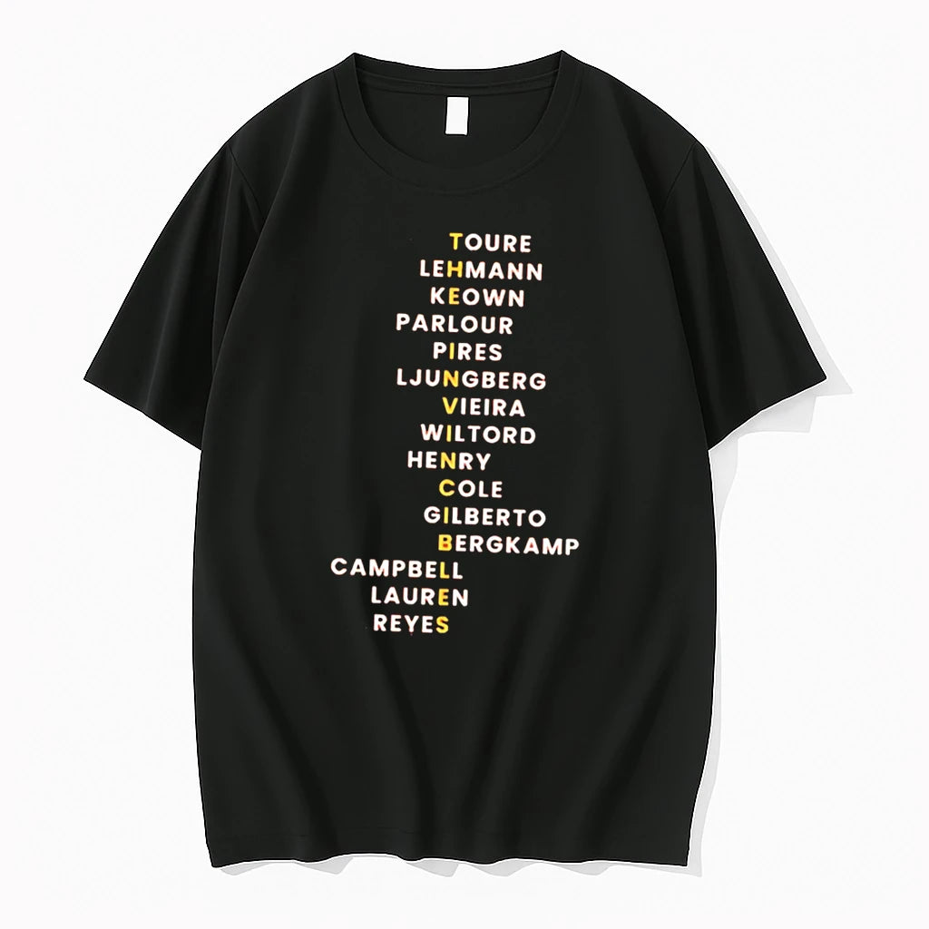 Officials The Invincibles Arsenal 2026 Player Name Tee T Shirt Sweater