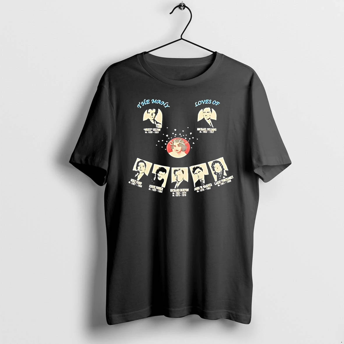 Officials The Many Loves Of Liz Elizabeth Taylor Husbands T Shirt Sweater