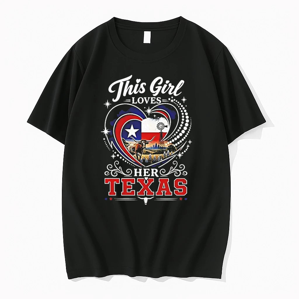 Officials This Girl Loves Her Texas T Shirt Sweater