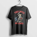 Officials Three Coffees No Lunch Knight Cat Caffeine Tee Premium T Shirt