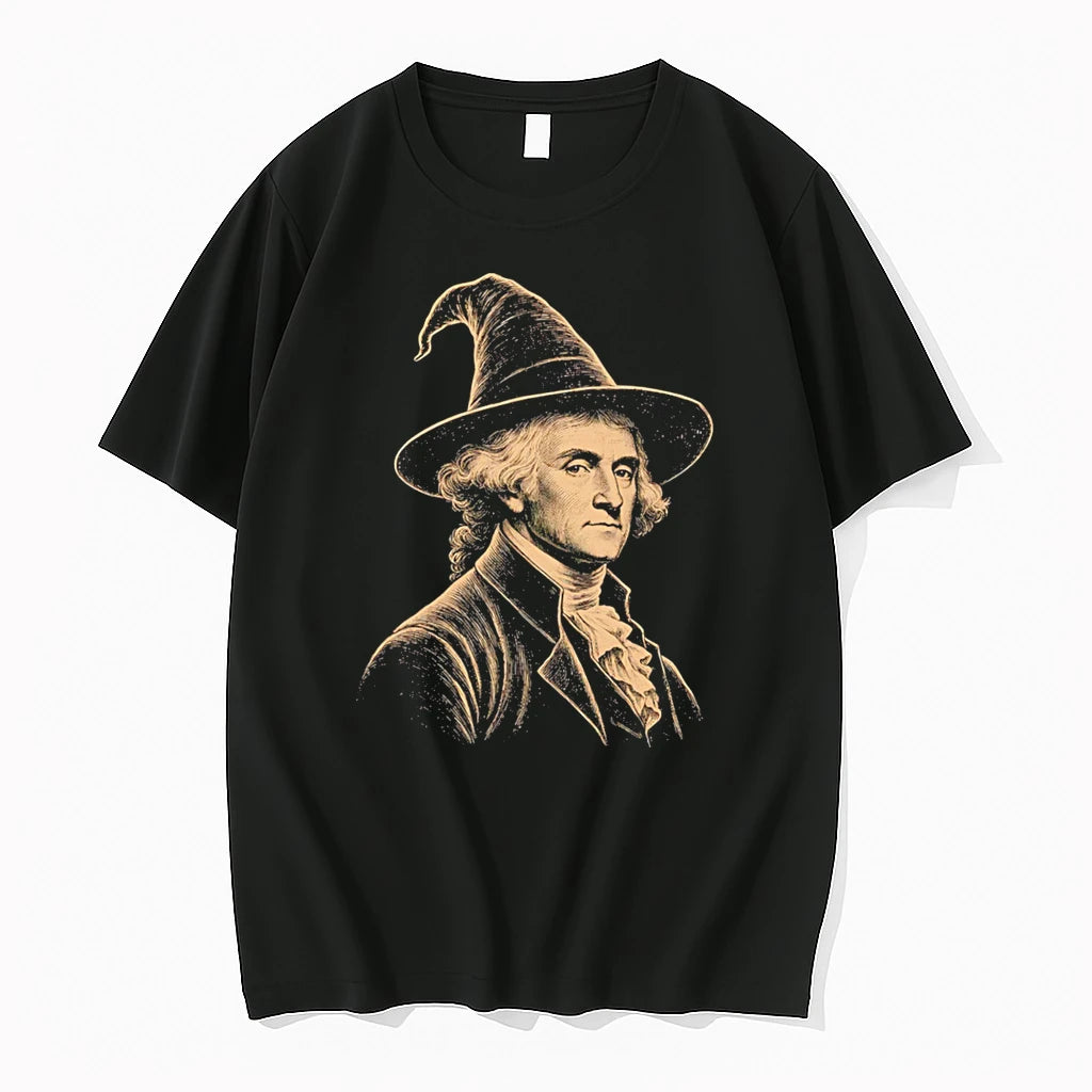 Officials Wizard Thomas Jefferson Graphic Tee T Shirt Sweater