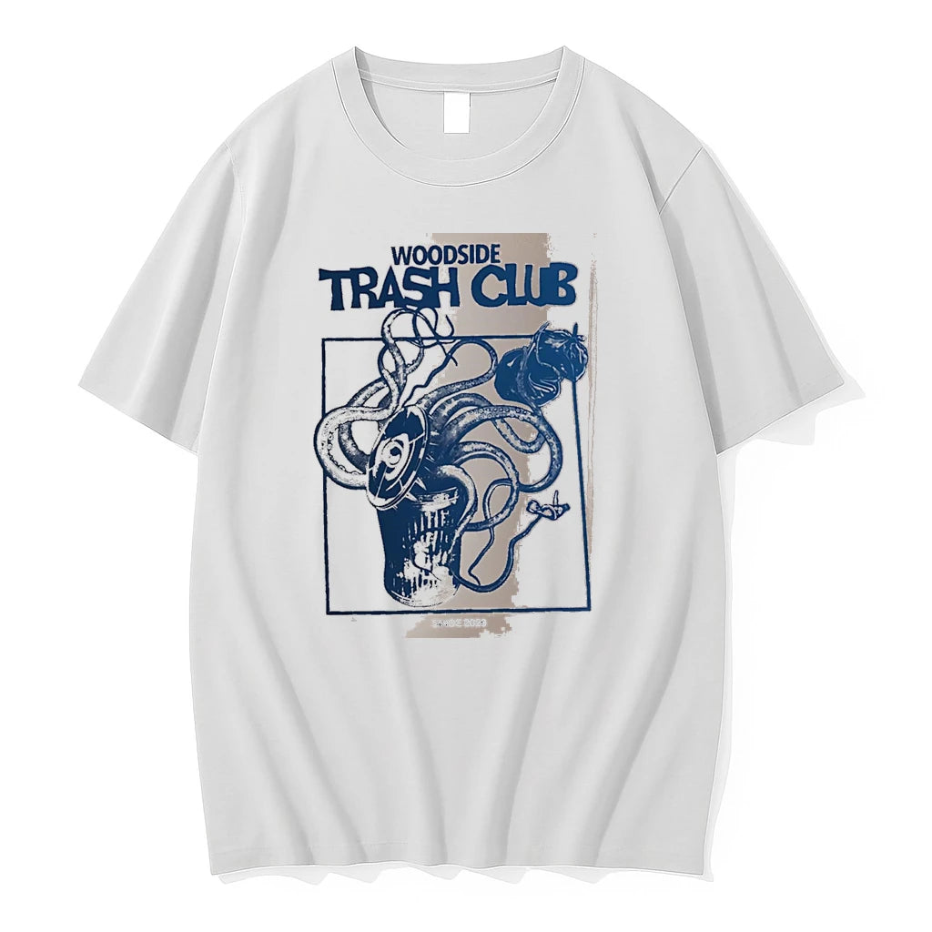 Officials Woodside Trash Club Since 2026 Octopus Tentacles In Trash Can White