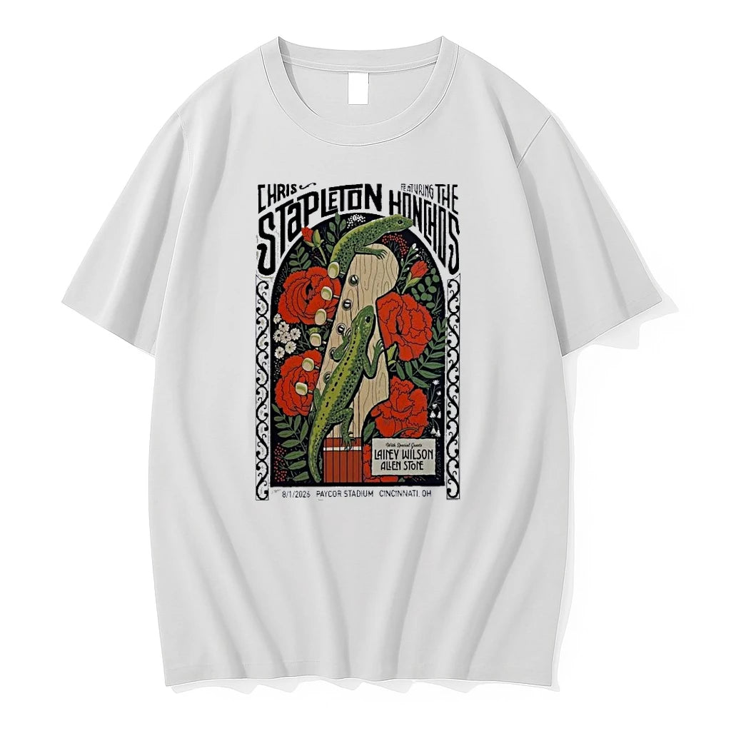 Officials Chris Stapleton Featuring The Honchos 8 1 2026 Cincinnati Oh Premium T Shirt