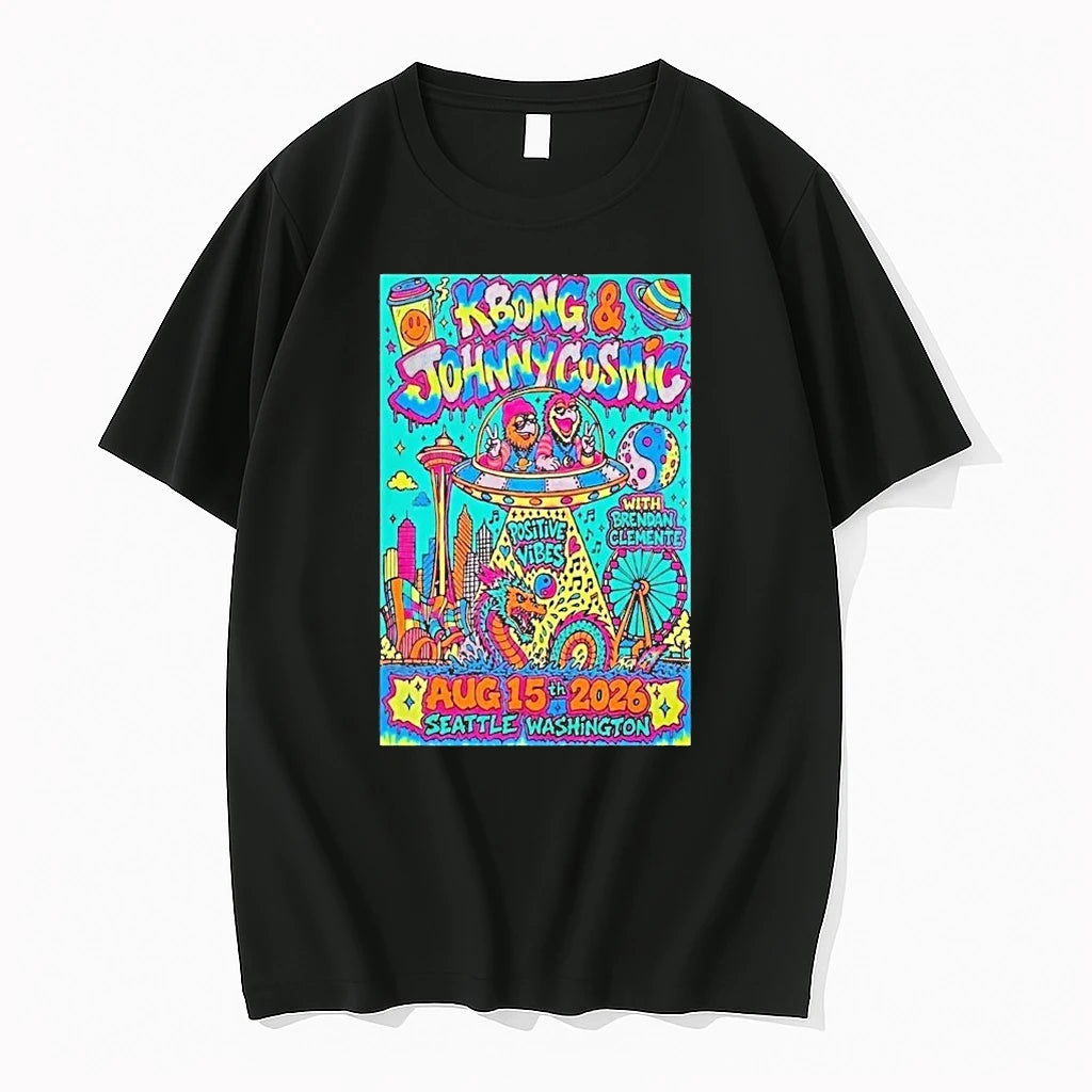 Officials Kbong Johnny Cosmic Hidden Hall Seattle Wa Aug 15 2026 Premium T Shirt