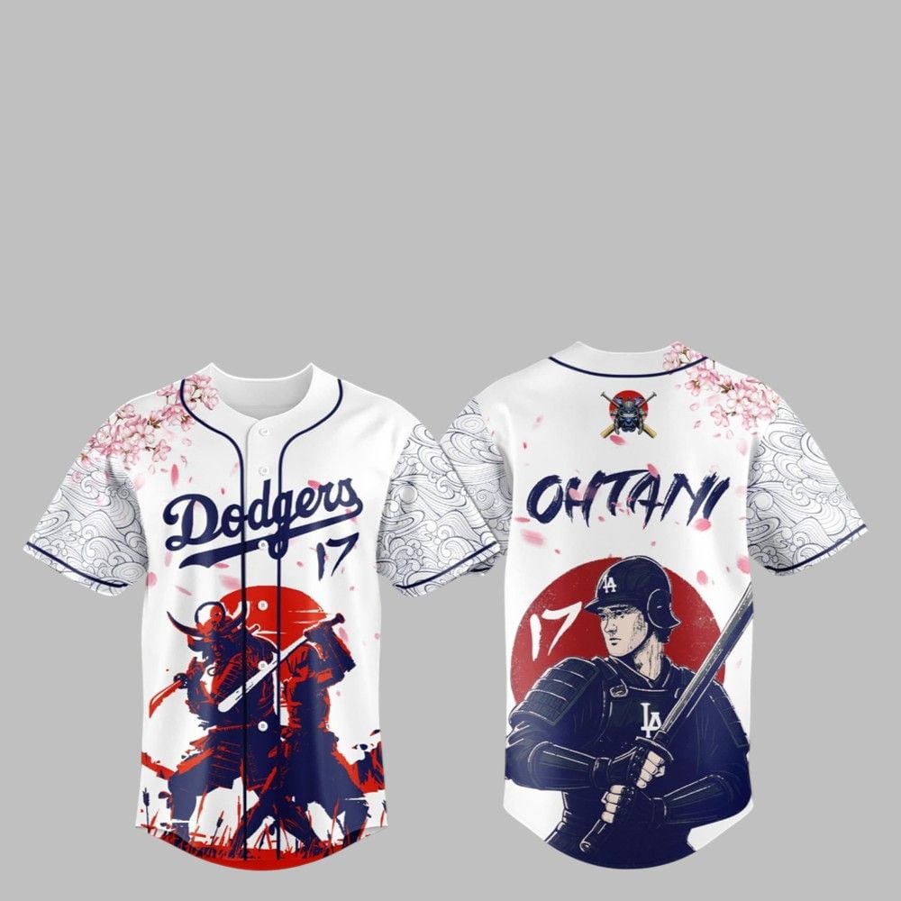 Ohtani Samurai LA Dodgers Baseball Jersey - Grishko.com