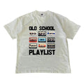 Old School Playlist Shirt Cartoon Print Round Neck MW Shirt Menswear Top T-Shirts
