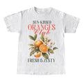 Orange Shirt Art Fruit Shirt Pastel Orange Shirt Foodie Her Shirt Fruit Shirt Boho T-Shirts