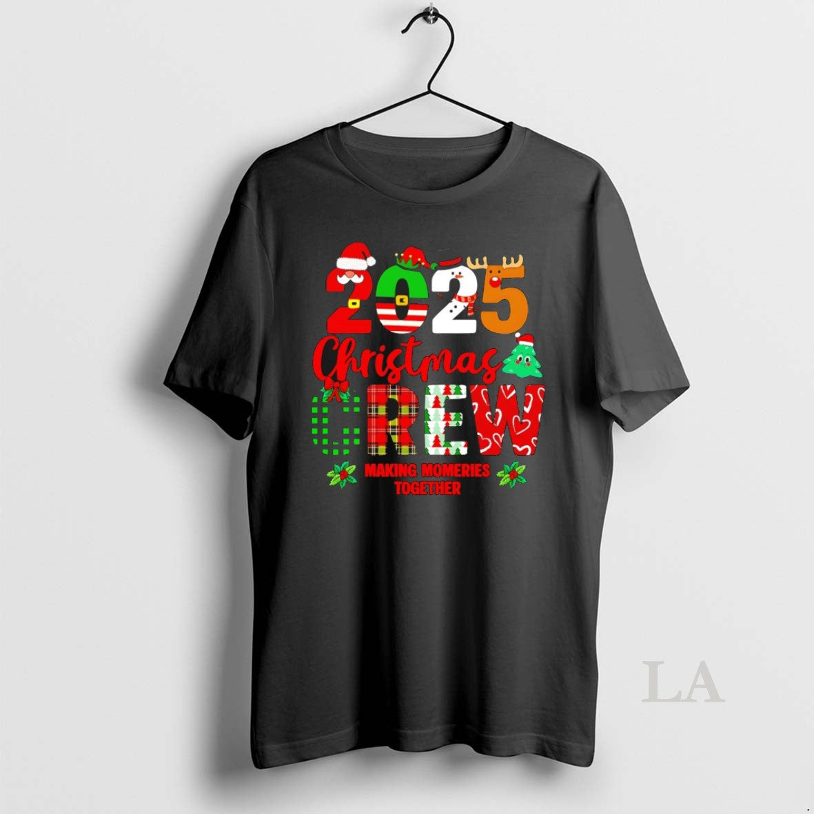 Original 2025 Christmas Crew Matching Family Plaid Pattern