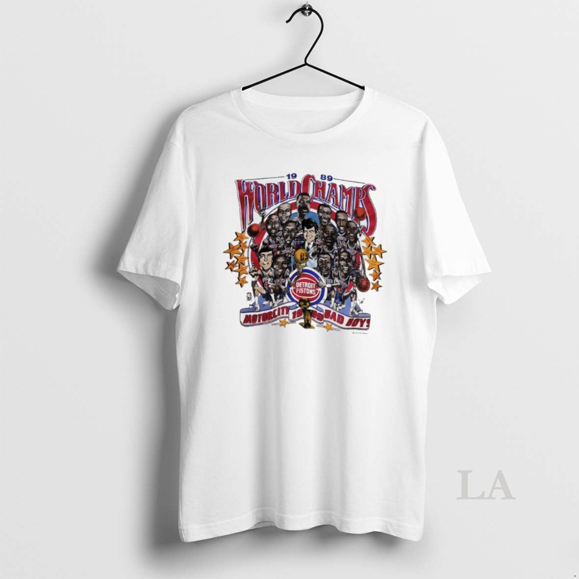 Original Detroit Pistons 1989 World Champions Motorcity Bad Boy