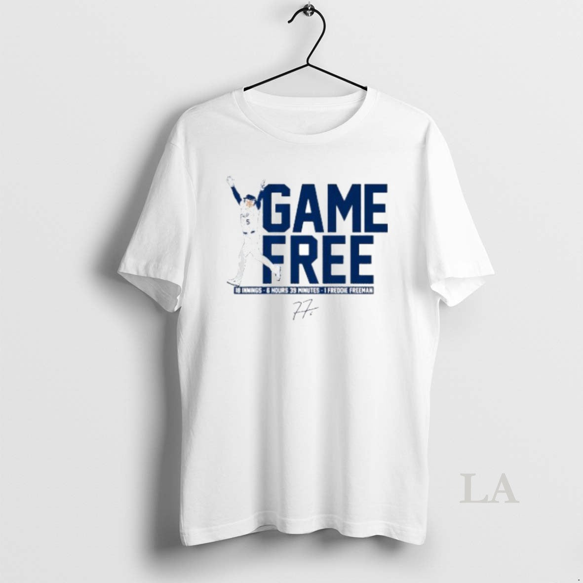 Original Freddie Freeman Game Free Signature