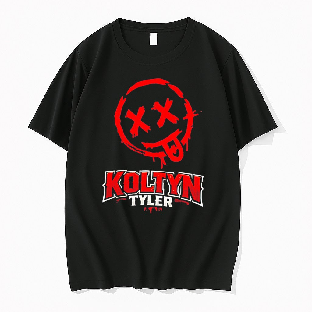 Original Koltyn Tyler Smiley Face Graphic Tee Tshirts Jpg