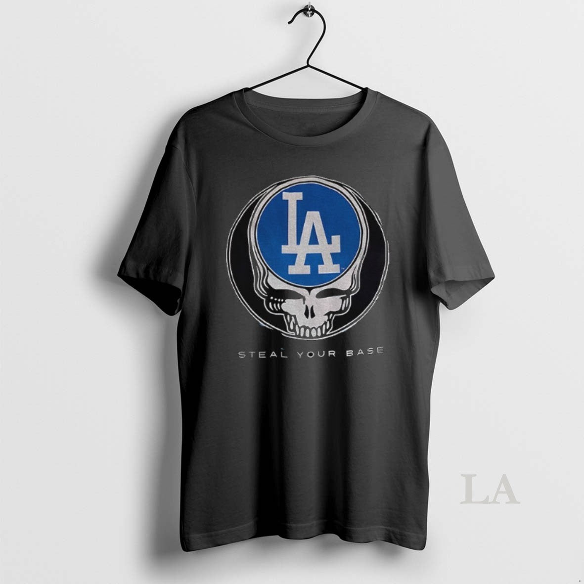 Original Los Angeles Dodgers Steal Your Base Grateful Dead Skull